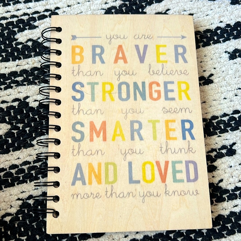 Cute plain paper spiral notebook
